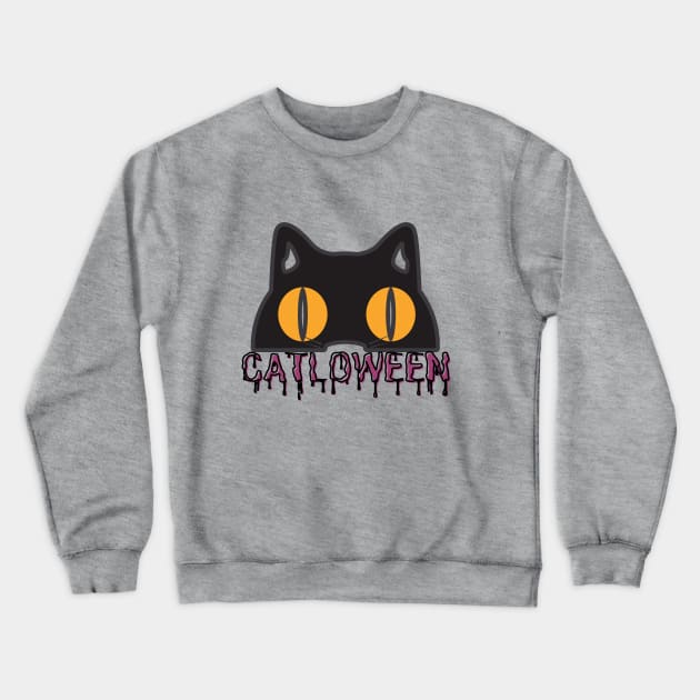 CATLOWEEN Design A Funny Gifts For Halloween Party! Crewneck Sweatshirt by Kachanan@BoonyaShop